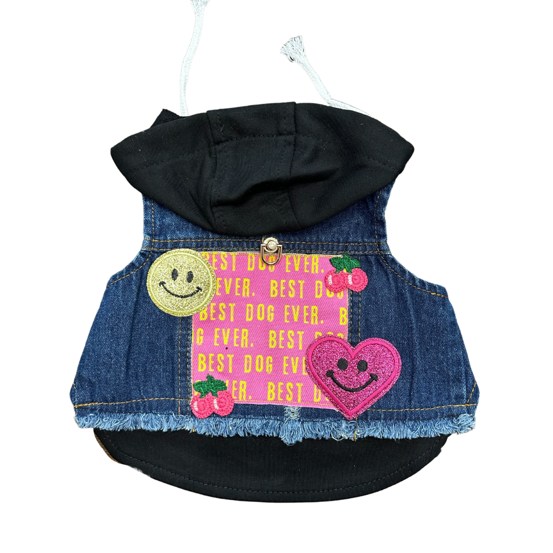 Battle Vest for dogs "Best Dog Ever" pink