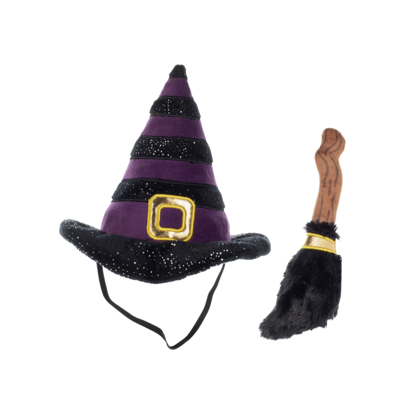 If the Broom Fits Halloween Dog Costume Toy Witch Broom