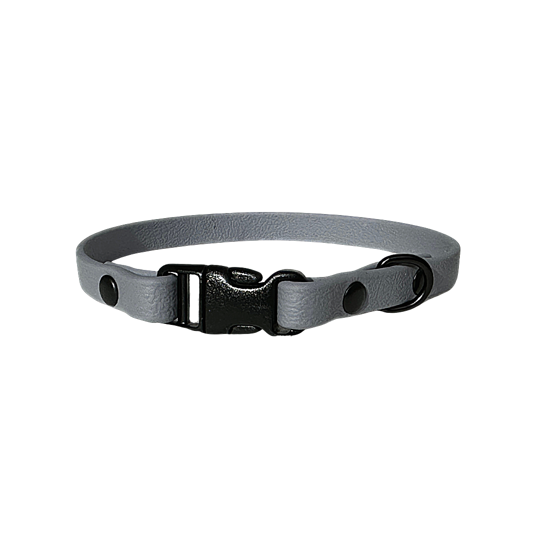 BioThane collar 3/8" gray