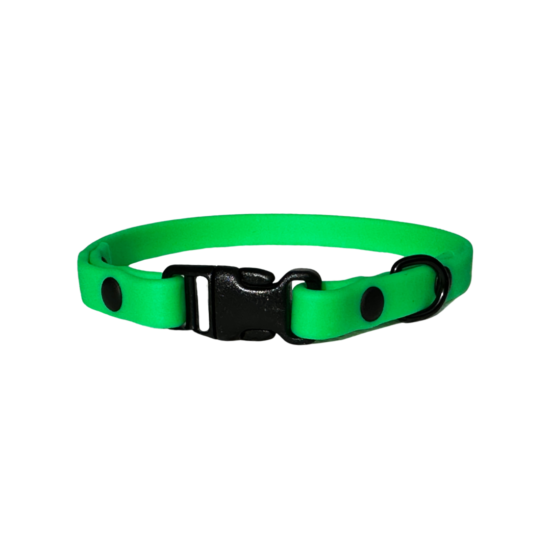 BioThane collar 3/8" neon green