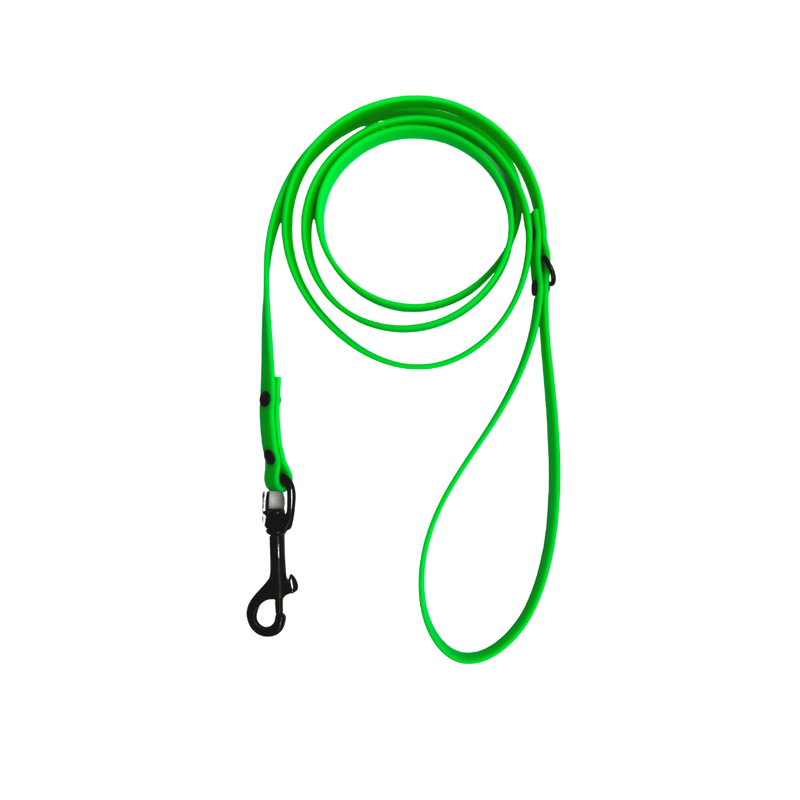 Biothane leash 3/8 neon green