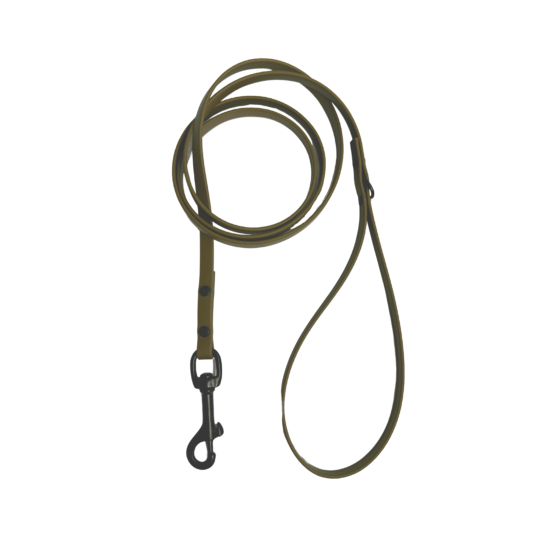 Biothane leash 3/8 olive