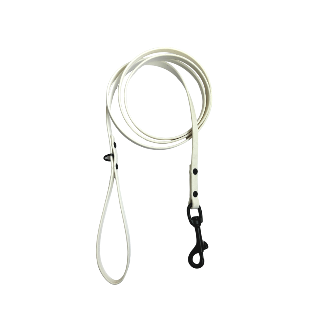 Biothane leash 3/8 white