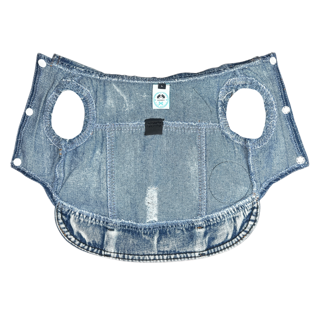 Battle Vest w D ring Vintage Blue/Pink for dogs