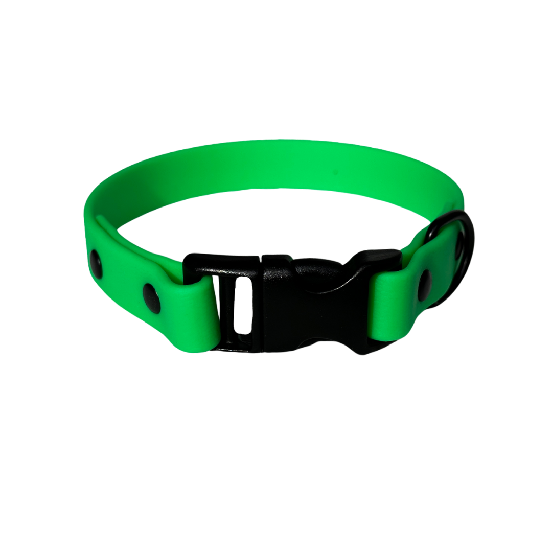 BioThane collar 5/8" neon green