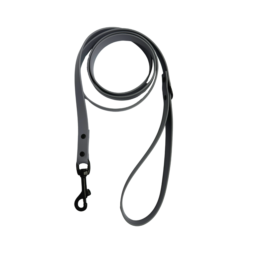 Biothane leash 5/8" gray