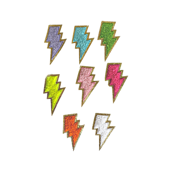 Chenille Lightning Bolt Patch