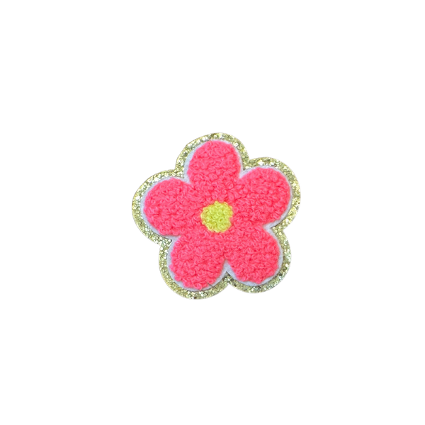 chenille flower patch for denim dog vests