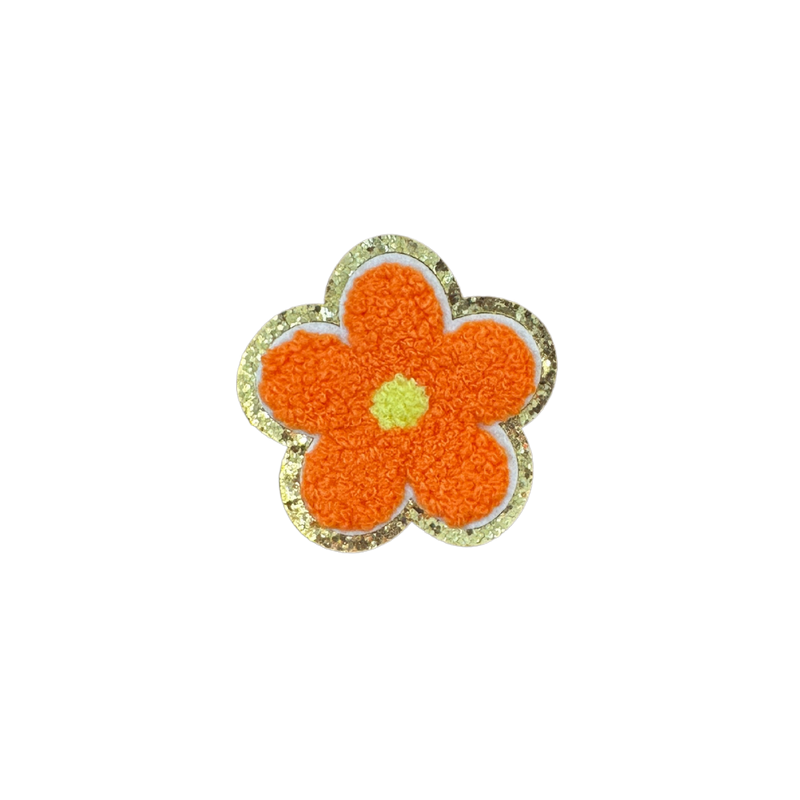 chenille flower patch for denim dog vests