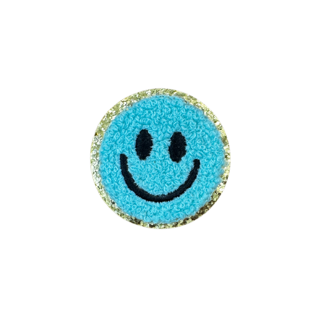 happy face 2 patch for denim dog vests