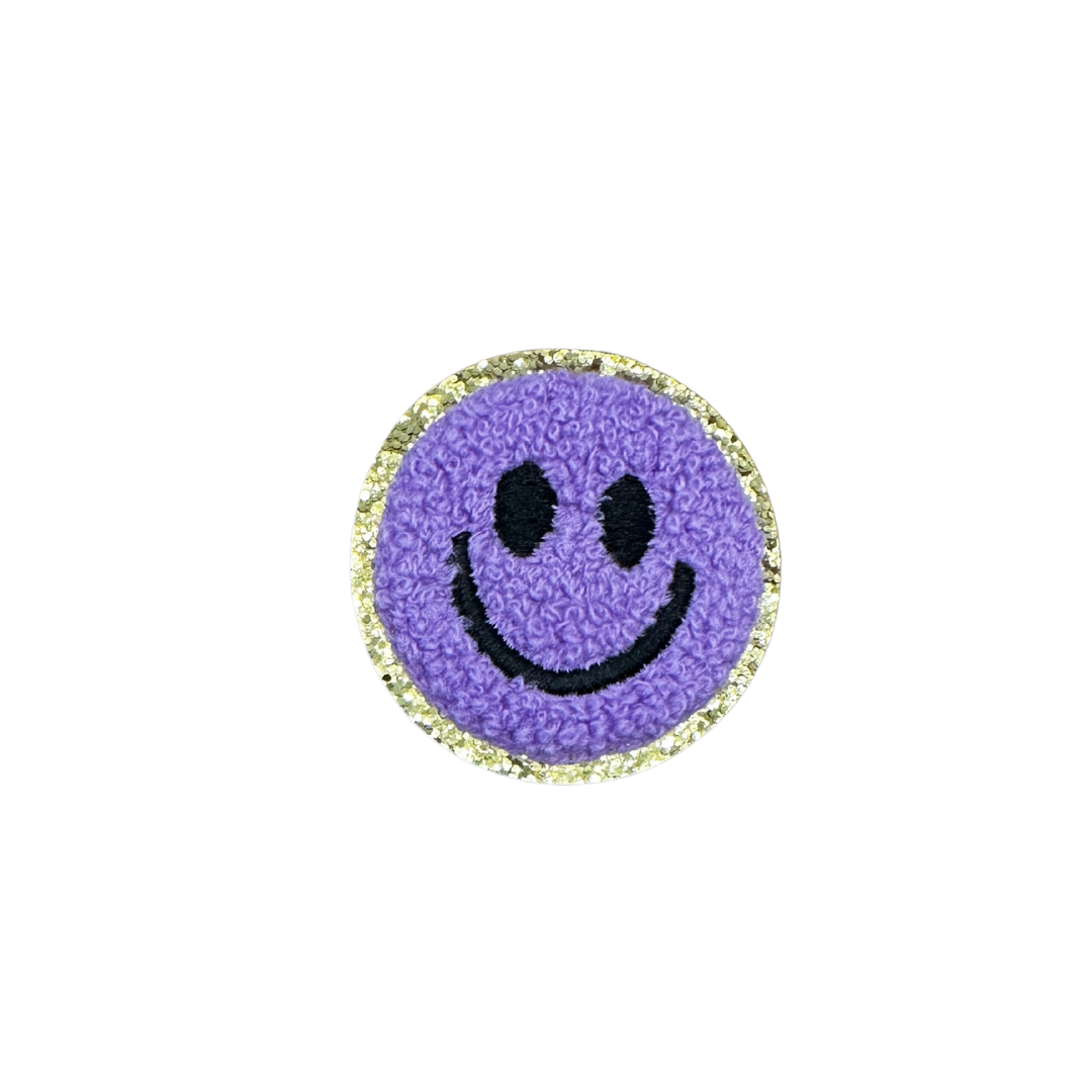 happy face 2 patch for denim dog vests