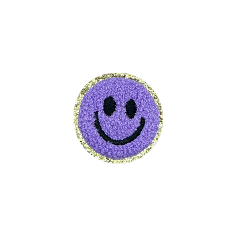 happy face 2 patch for denim dog vests