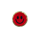 happy face 2 patch for denim dog vests