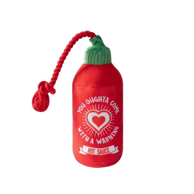 Hearts on Fire Hot Sauce Dog Rope Toy