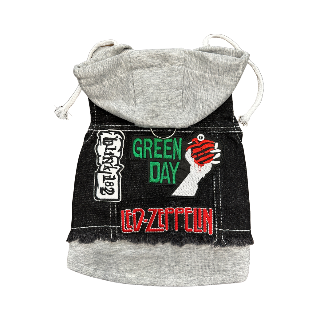 Green Day Hooded Vest for Dogs - M