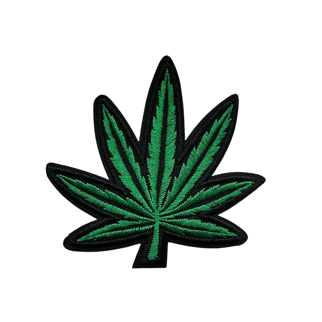 Embroidered Mary Jane Patch weed marajuana leaf