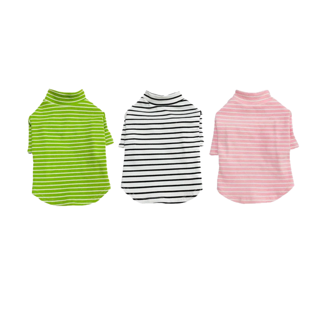 plush stripes popover dog top