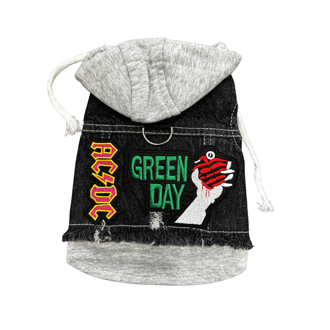 Green Day Hooded Vest for Dogs - s