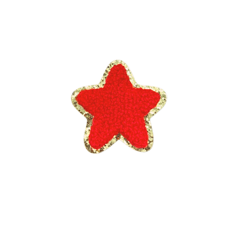 chenille star patch for denim dog vests