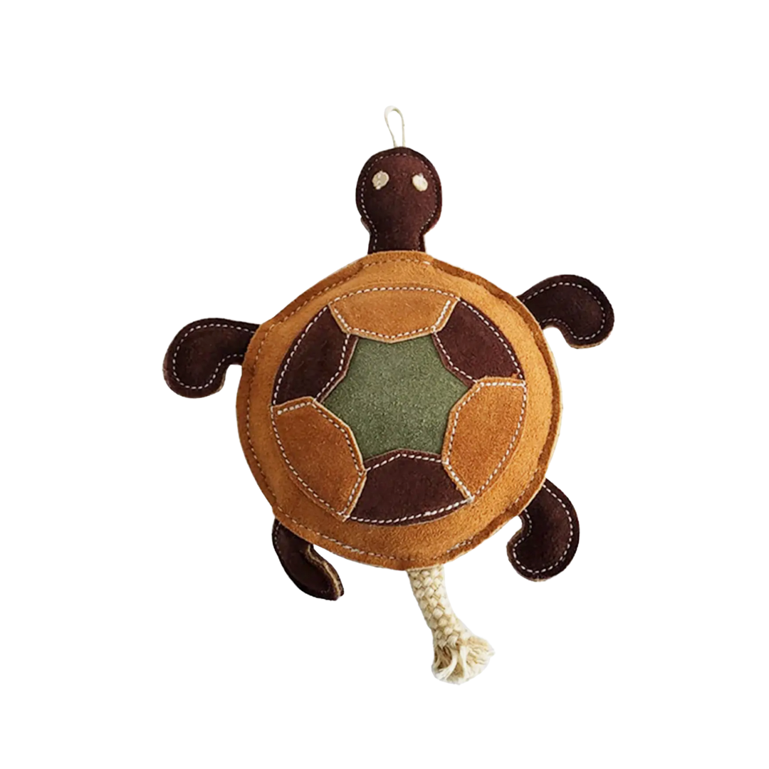 Vegan Patchwork Turtle Dog Chew Toy