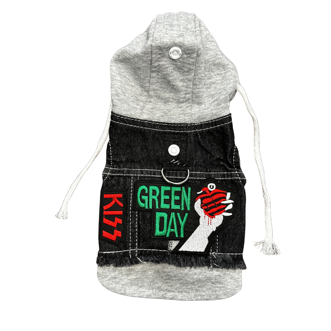 Green Day Hooded Vest for Dogs - XS