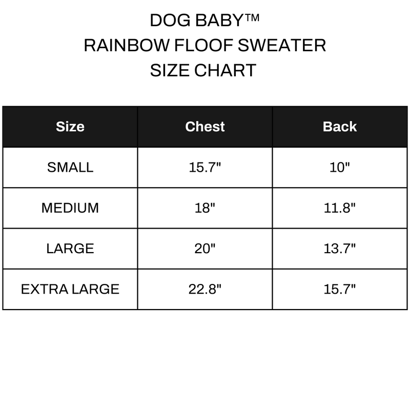 Rainbow Floof Sweater - DOG BABY™